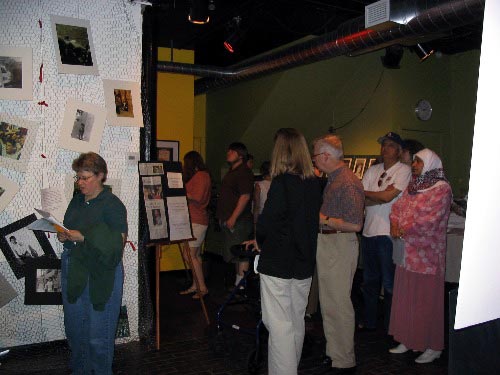 audience in the lobby